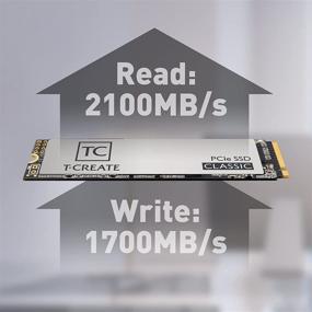 img 1 attached to TEAMGROUP T-Create Classic 2TB Gen3x4 NVMe 1.3 Internal SSD, Up to 2100MB/s for Creators, TM8FPE002T0C611