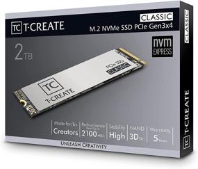 img 2 attached to TEAMGROUP T-Create Classic 2TB Gen3x4 NVMe 1.3 Internal SSD, Up to 2100MB/s for Creators, TM8FPE002T0C611