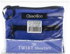 img 3 attached to 🧶 Набор для вязания ChiaoGoo Twist Shorties сменные иглы (S) - от US-4 до US-8, соединяемые наконечники для удобной смены петель