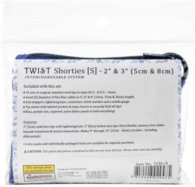 img 1 attached to 🧶 Набор для вязания ChiaoGoo Twist Shorties сменные иглы (S) - от US-4 до US-8, соединяемые наконечники для удобной смены петель