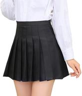 elevate style with adarados elastic waisted pleated uniform girls' clothing logo