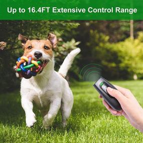 img 2 attached to 🐶 Handheld Ultrasonic Dog Bark Deterrent - 16.4 Feet Range Anti Barking Control Device for Small, Medium, and Large Dogs - Safe Stop Barking Training Tool