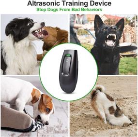 img 3 attached to 🐶 Handheld Ultrasonic Dog Bark Deterrent - 16.4 Feet Range Anti Barking Control Device for Small, Medium, and Large Dogs - Safe Stop Barking Training Tool