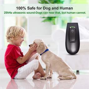 img 1 attached to 🐶 Handheld Ultrasonic Dog Bark Deterrent - 16.4 Feet Range Anti Barking Control Device for Small, Medium, and Large Dogs - Safe Stop Barking Training Tool