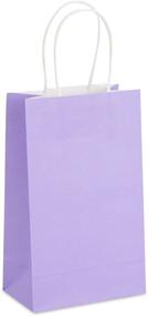 img 1 attached to 25-пакет фиолетовых бумажных праздничных подарочных сумок 🎁 с ручками (9 x 5,3 дюйма) - Улучшите свой SEO