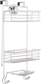 img 1 attached to 🚿 Vidan Home Solutions Over the Door Shower Caddy - Durable Rustproof Stainless Steel - 3 Tiers - Soap Dish - Includes Bonus Superior Suction Cup