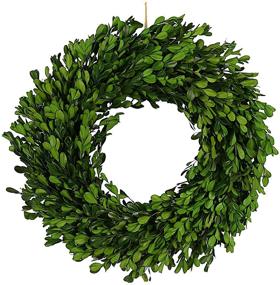 img 3 attached to Creative Co Op Boxwood Wreath Green
