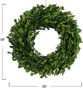 img 2 attached to Creative Co Op Boxwood Wreath Green