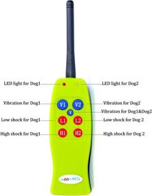 img 3 attached to GROOVYPETS Dog Remote Training Collar System: Rechargeable No Bark Collar and Remote Obedience Training Shock Collar Set (2 Collars)