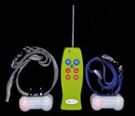 groovypets dog remote training collar system: rechargeable no bark collar and remote obedience training shock collar set (2 collars) logo