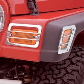 img 2 attached to 🚙 Rugged Ridge 11231.01 Euro Guard Kit for 97-06 Jeep Wrangler TJ - Black, Turn Signal/Side Marker