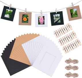 img 3 attached to 📸 Sunmns Wall Decor Hanging Display Paper Photo Frame Set for Fujifilm Instax Mini 11 9 8 70 90 26 Camera Films, Mini Link Printer, 30 Piece (Assorted Colors)