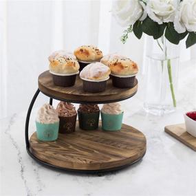 img 2 attached to 🧁 MyGift 2 Tier Cupcake Display Platform: Stunning Presentation for Your Desserts