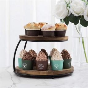 img 3 attached to 🧁 MyGift 2 Tier Cupcake Display Platform: Stunning Presentation for Your Desserts