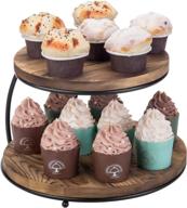 🧁 mygift 2 tier cupcake display platform: stunning presentation for your desserts логотип