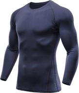 athlio men's thermal compression shirts - pack of 1 👕 or 3, winter gear sports base layer top, athletic running t-shirt logo