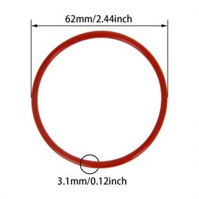 img 1 attached to Othmro 10Pcs 3 1Mm Silicone Gasket