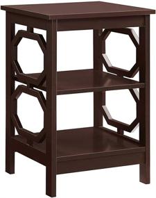 img 4 attached to Convenience Concepts Omega Table Black Furniture for Living Room Furniture