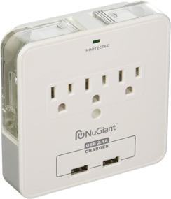 img 2 attached to 🔌 Inland NSS17 Wall Tap Surge Protector: USB Charger & Cradles for Ultimate Convenience