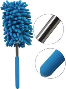 img 1 attached to 🧹 Efficient Extendable Microfiber Hand Dusters: Washable Dusting Brush with Telescoping Pole - Ideal for Car, Computer, Air Conditioning, TV & More (2Pack)
