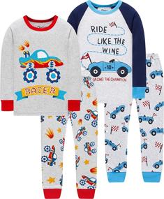 img 4 attached to 🏻 Adorable Boys' Christmas Pajamas: Festive Sleepwear & Robes for Children