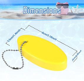 img 3 attached to ⛵ Boating, Fishing, and Sailing Key Float - Oval Foam Floating Keychain for Outdoor Sports