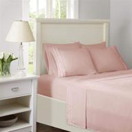 💖 intelligent design queen pink ruffled bed sheets set for a stylish bedroom logo