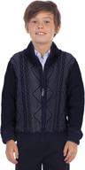 👦 stylish gioberti geometric cardigan for boys: lightweight and durable sweater logo