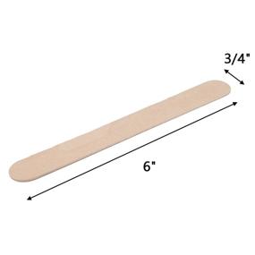 img 3 attached to 🪒 Hedume 600 Pack Large Wide Wax Sticks: Premium Wood Wax Spatula Applicator for Effective Body Hair Removal and Craft Projects