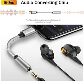 img 3 attached to 🎧 GLUBEE адаптер USB C на 3,5 мм для наушников - оплетенный кабель адаптера DAC для смартфонов с USB-C