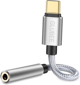 img 4 attached to 🎧 GLUBEE адаптер USB C на 3,5 мм для наушников - оплетенный кабель адаптера DAC для смартфонов с USB-C