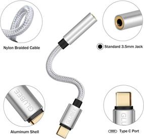 img 2 attached to 🎧 GLUBEE адаптер USB C на 3,5 мм для наушников - оплетенный кабель адаптера DAC для смартфонов с USB-C