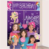 enhance your celebration with amscan my little pony scene setter – includes 17 purple photo props! grab yours now! логотип