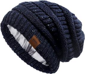 img 4 attached to Winter Knitted Beanie Slouchy Washed Outdoor Recreation in Climbing