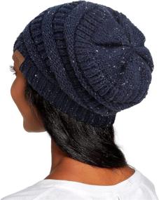 img 2 attached to Winter Knitted Beanie Slouchy Washed Outdoor Recreation in Climbing