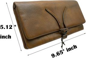 img 2 attached to 👜 Women's Genuine Leather Handbags & Wallets Set - Handmade, Spacious Capacity