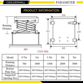 img 2 attached to 📽️ CGOLDENWALL Ультратонкий электрический подъемник для проектора 11,8 дюймов / 30 см с пультом дистанционного управления - Скрытый моторизованный кронштейн для домашнего кинотеатра, церкви, школы - Расстояние перемещения: 27,6 дюймов / 70 см.