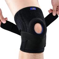 🏋️ abyon plus size knee braces with dual stabilizers & patella gel pads - effective relief for knee pain, acl, lcl, mcl, meniscus tear, arthritis, injury recovery. non-slip comfort knee support with compression band to reduce joint pain available in 4 sizes. logo