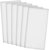 🔥 коллекция из 6 белых хлопковых кухонных полотенец dii - основной тканый, размером 45 х 70 см. логотип