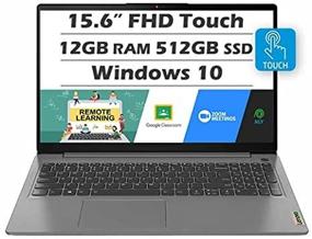 img 4 attached to 💻 Lenovo IdeaPad 3 Laptop (Latest Model) with Full HD Touchscreen, Intel Core i5-1135G7, 12GB RAM, 512GB SSD, Windows 10 Home