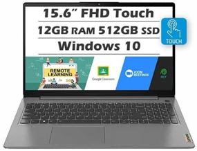 img 1 attached to 💻 Lenovo IdeaPad 3 Laptop (Latest Model) with Full HD Touchscreen, Intel Core i5-1135G7, 12GB RAM, 512GB SSD, Windows 10 Home