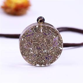 img 2 attached to 🌌 Enhance Your Cosmic Energy with the Metatron Cube Resin Pendant - Adjustable 26.38" Orgonite Necklace