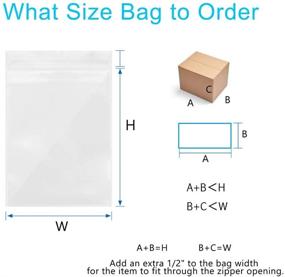 img 1 attached to 【HEOAWRK】200 Plastic Stickers Resealable Bags Suitable