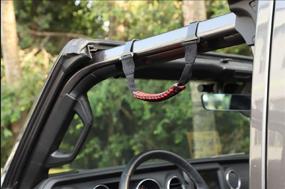 img 1 attached to 🚗 JeCar JL Grab Handles - 2 Pack Front Grab Bars for Jeep Wrangler JL JT Sport Sahara Rubicon Gladiator 2DR/4DR 2018-2020