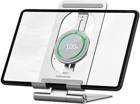 img 4 attached to 🔌 Convenient Nillkin Wireless iPad Charger Tablet Stand - 2 in 1 Holder and Charging Dock for iPad Pro, Air, Mini, and Samsung Tab - Effortless Wireless Charging