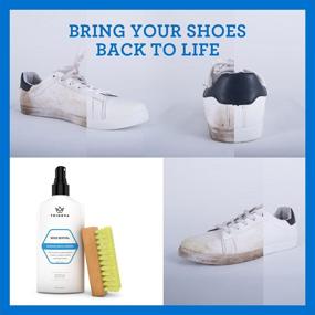 img 2 attached to 👟 TriNova Shoe Cleaner Kit: Premium Cleaning Solution for Tennis, Sneakers, Boots & More – Eliminate Dirt and Stains Effortlessly! Includes Free 8oz Brush