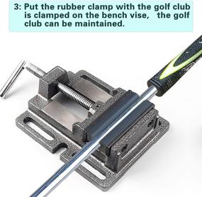 img 1 attached to The Amy Sport Golf Club Regripping Kit: Ensuring Top Quality with Tape Strips, Hook Blade, Rubber Vise Clamp, and Double Sided Adhesive Knife Remover Tool for Irons & Putters