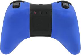 img 1 attached to Optimized Full Body Protection Soft Silicone Rubber Case Skin for Wii U Pro Controller - Dark Blue