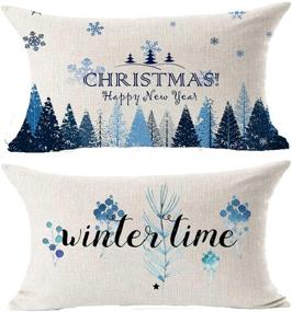 img 3 attached to Christmas Snowflake Pillowcase Rectangle Decorative