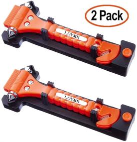 img 4 attached to 🔨 LOYMR Car Safety Hammer: 2-in-1 Window Breaker & Seatbelt Cutter for Auto Rescue